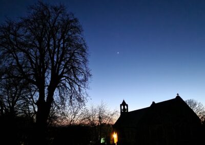 St Thomas Church Elsfield at Twilight